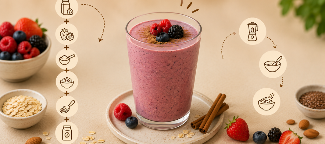 Smoothie de frutos rojos